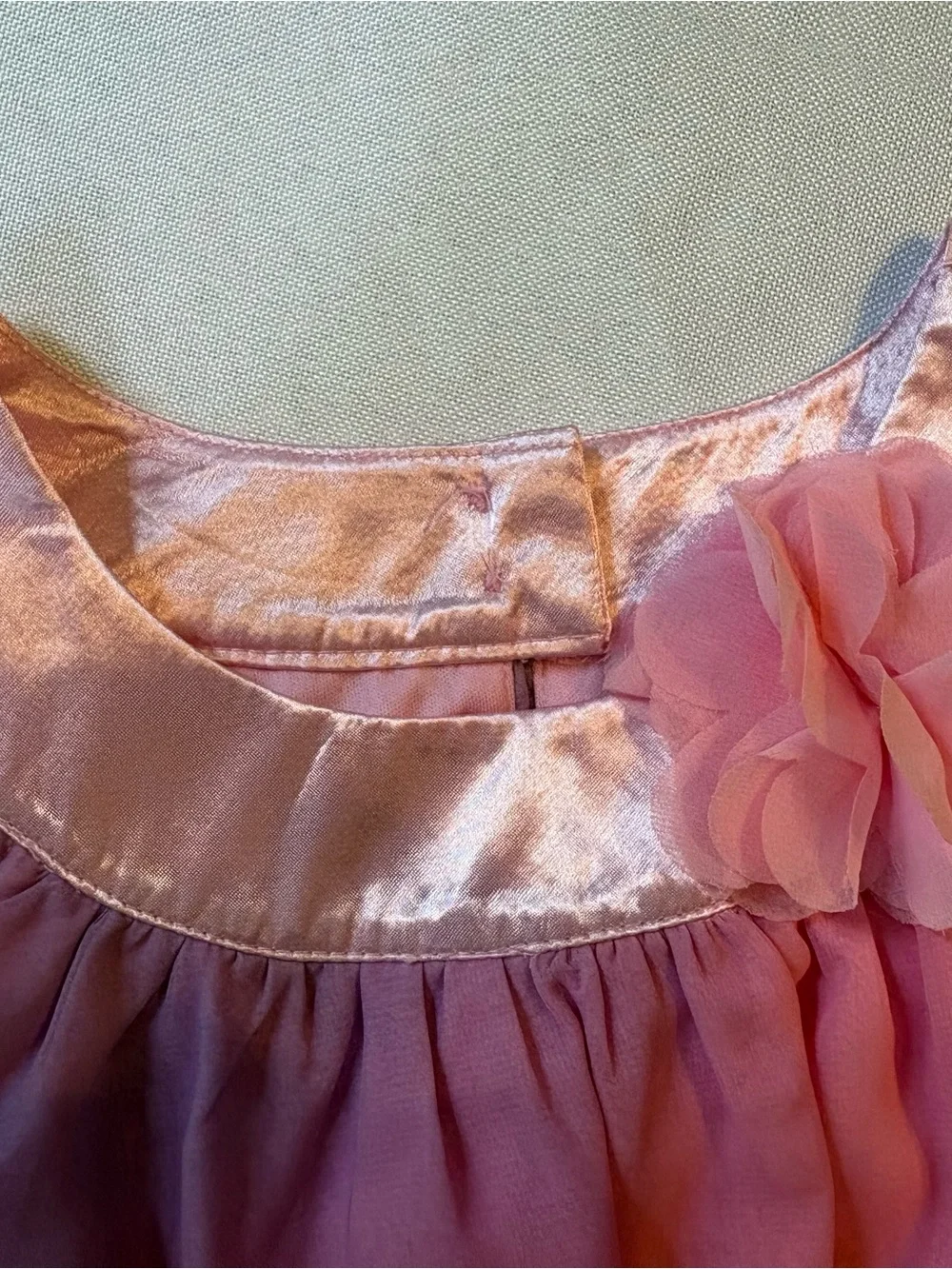 Disney Pink and Blue Ombré Frozen Elsa Swing Dress - Like New